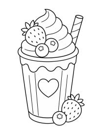 Jahodov&yacute; milkshake