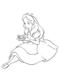 Alice pije čaj