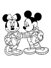 Astronauti Micky a Minnie