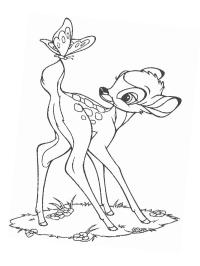 Bambi a motýl