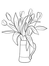 Váza tulipánů