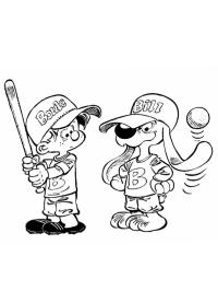 Billy a Buddy hrají baseball