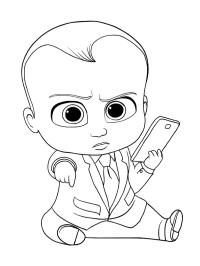 Boss baby s telefonem