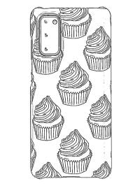 Obal na mobil Cupcake