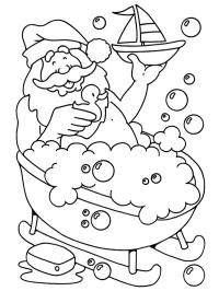 Santa ve vaně