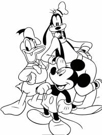 Donald, Goofy a Micky