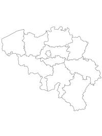 Mapa Belgie