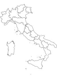 Mapa Itálie