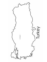 Mapa Turecka