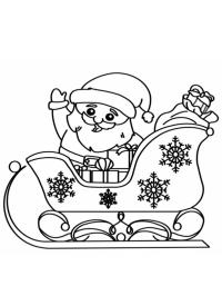 Santa na sáních