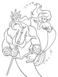 Král Triton a Ariel