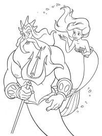 Král Triton a Ariel