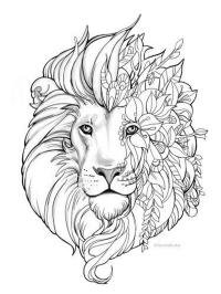 Lví mandala tetování