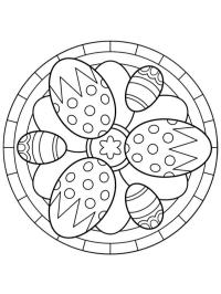 Mandala velikonoční vejce