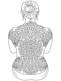 Tetování zad Mandala
