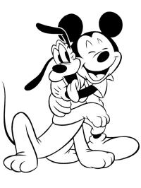 Mickey Mouse a Pluto