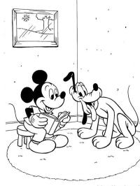 Mickey Mouse čte nahlas