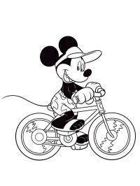 Mickey Mouse na kole