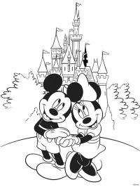 Minnie a Mickey v Disneylandu