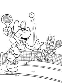 Minnie a Daisy hrají tenis