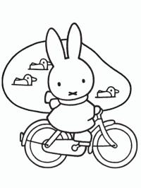 Miffy na kole