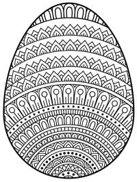 Mandala velikonoční vejce