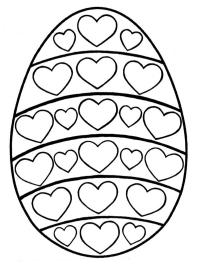 Velikonoční vejce se srdci