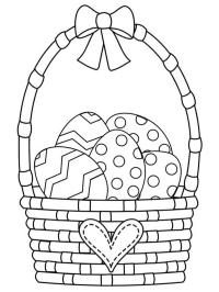 Velikonoční košík s vejci