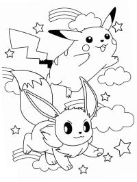 Pikaču a Eevee