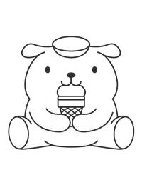 Pompompurin se zmrzlinou