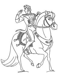 Princ Hans na koni