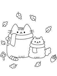 Pusheen na podzim