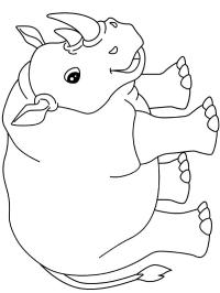 Roztomilý nosorožec