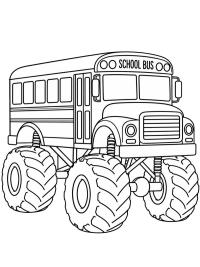 Monster truck školní autobus
