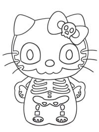 Kostlivec Hello Kitty