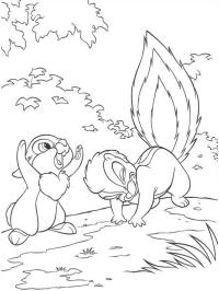 Thumper a květina Skunk