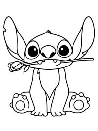 Stitch s růží