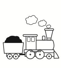 Parní lokomotiva s vagóny