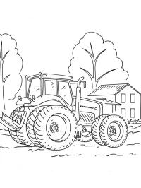 Traktor na farmě