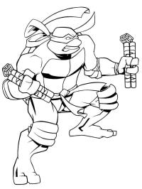 Bojující Michelangelo