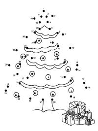 Vánoční stromek - pospojujte tečky