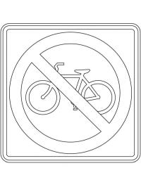 Dopravní značka ,,zákaz jízdních kol"