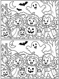 Halloween Najdi 5 rozdílů