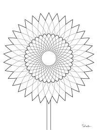Slunečnicová mandala