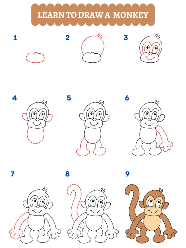 Jak nakreslit opici?