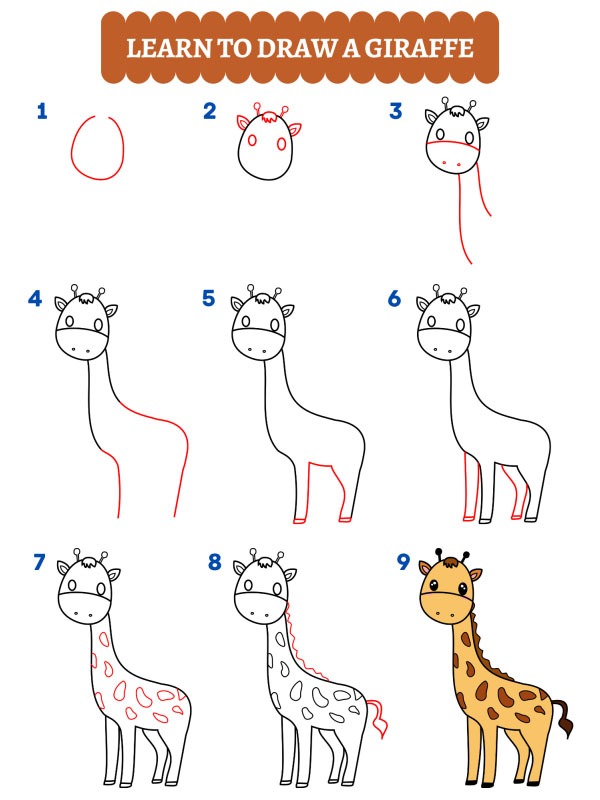 Jak nakreslit žirafu?