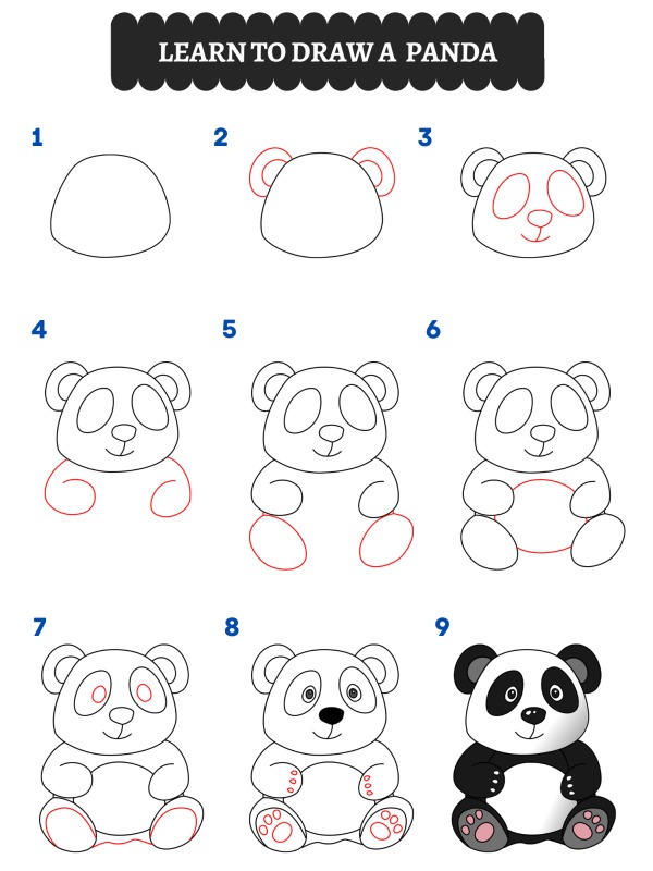 Jak nakreslit pandu?