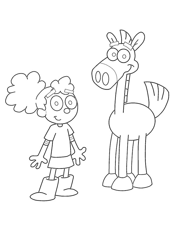 Annie a Pony omalovánka