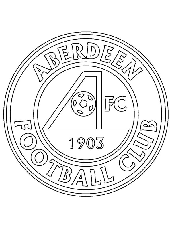 Aberdeen FC omalovánka