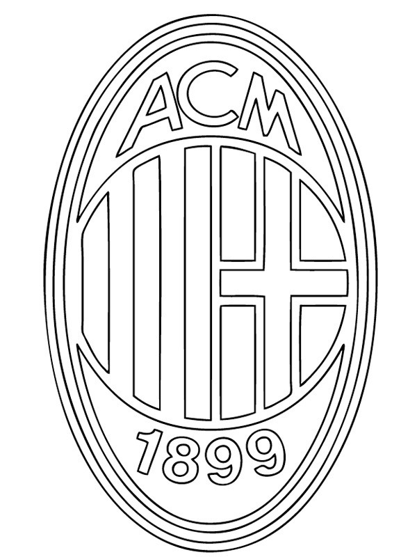 AC Milán omalovánka